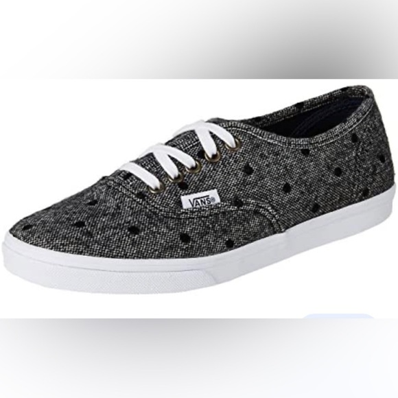 Vans woven sneakers gray with black polka dots unisex sizing - Picture 1 of 8